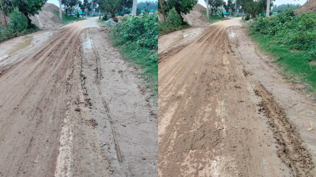 আদমদীঘিতে ইটভাটার ভারী যানবাহনে ধ্বংস হচ্ছে কোটি টাকার রাস্তা, দুর্ভোগে দুই জেলার মানুষ