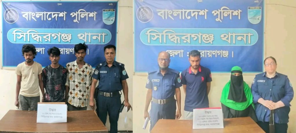 নারীসহ ৫ মাদক ব্যবসায়ী গ্রেফতার : ইয়াবা, গাঁজা ও হেরোইন উদ্ধার
