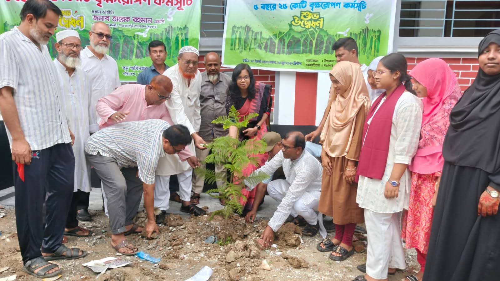 পাঁচবিবিতে বৃক্ষ রোপনের উদ্বোধন করলেন উপজেলা নির্বাহী অফিসার কাশপিয়া তাসরিন