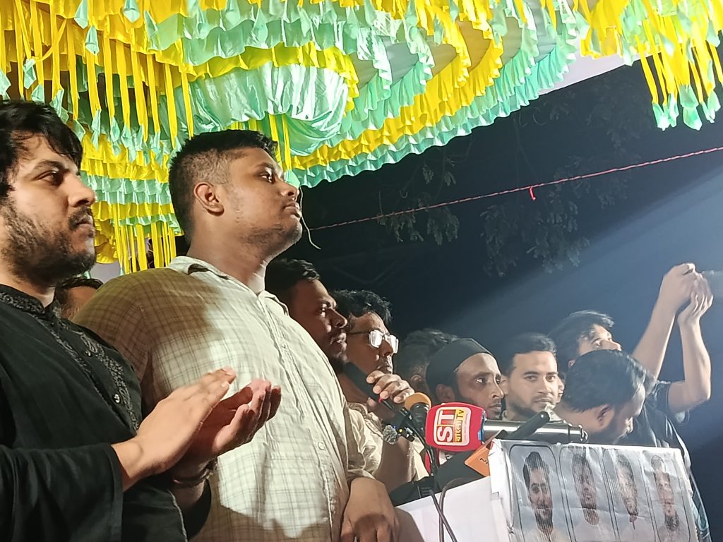 জনগণের কথা সংসদে না বলতে দিলে রাজপথে বলবো: রায়পুরে হাসনাত আব্দুল্লাহ
