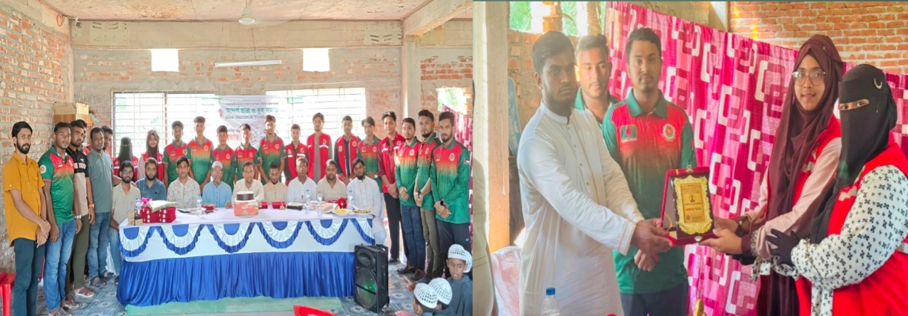 আদর্শ ছাত্র ও যুব সমাজের অর্ধযুগ পূর্তি উপলক্ষে বৃদ্ধাশ্রম ও এতিমখানায় খাবার বিতরণ, বৃক্ষরোপণ কর্মসূচি