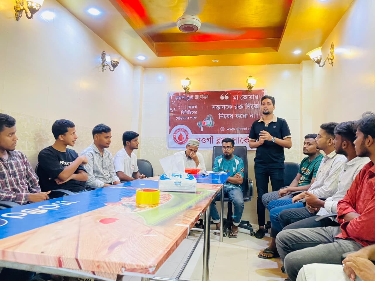 নওগাঁ ব্লাড সার্কেল পলিটেকনিক শাখার নেতৃত্বে রাহাদ ও হায়ালিল