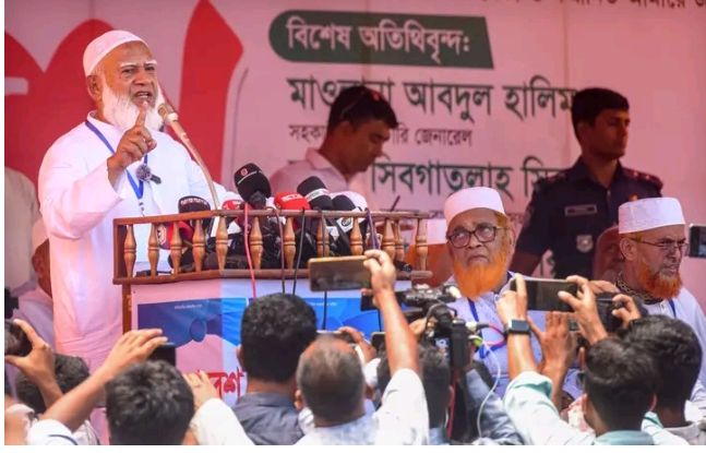 গাইবান্ধার সাঘাটায় সাইফুল্লাহ ও সালাহউদ্দিন হত্যার প্রতিবাদে জামায়াতের বিশাল জনসমাবেশ