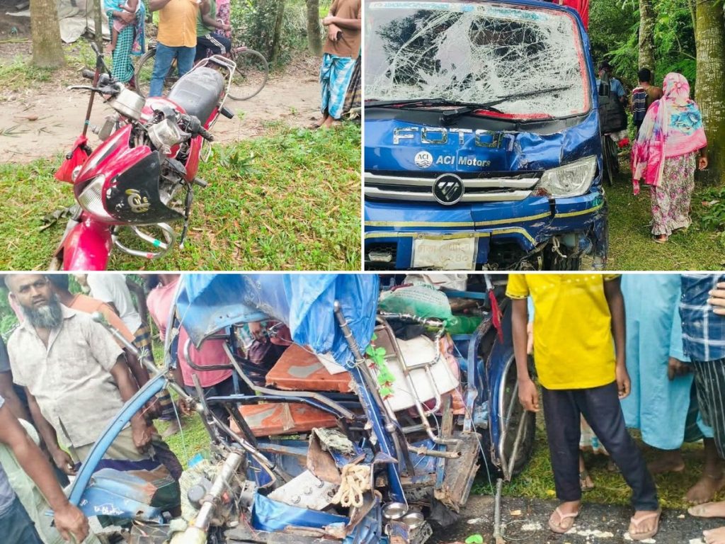 ঠাকুরগাঁওয়ে ত্রিমুখী সংঘর্ষে নিহত ২, আহত ৪