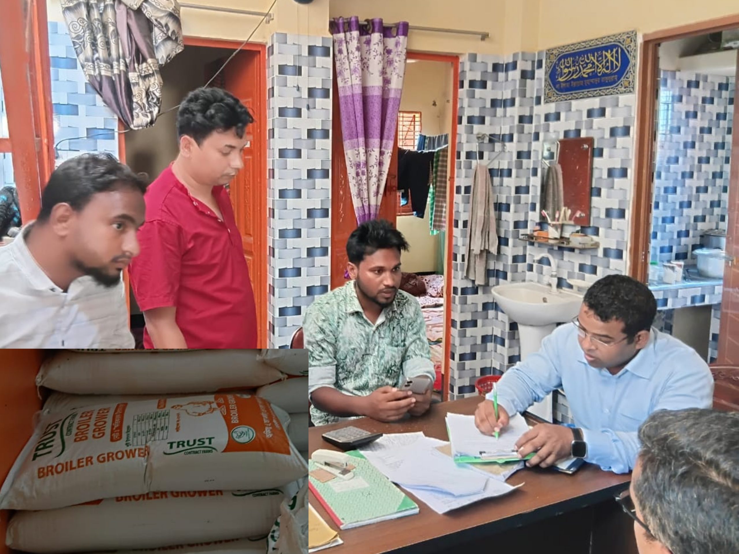 ঠাকুরগাঁওয়ে ফিড নিয়ে অভিযোগ, ৮২ বস্তা জব্দ; জরিমানা ৩০ হাজার