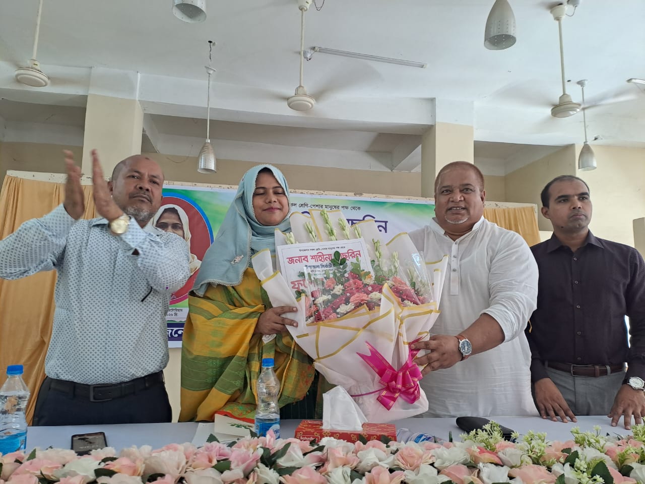 নাসিরনগরে উপজেলা নির্বাহী কর্মকর্তা শাহীনা নাছরিনের বিদায় সংবর্ধনা